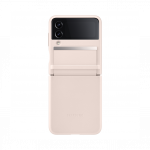 Samsung Galaxy Flip4 Leather Cover, nahast kaitse&uuml;mbris, beež