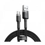 Baseus 3m nailonist laadimiskaabel must, USB - type-C, CATKLF-UG1