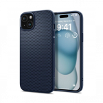 Kaitse&uuml;mbris Liquid Air, Apple iPhone 15, tumesinine, Spigen