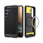 Kaitse&uuml;mbris Rugged Armor (MagFit), Samsung Galaxy S25+, must, MagSafe &uuml;hilduv, Spigen