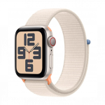 Apple Watch SE 2023 GPS + Cellular 44mm Starlight Aluminium with Starlight Sport Loop