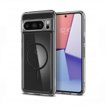 Kaitse&uuml;mbris Ultra Hybrid OneTap MagFit, Google Pixel 8 Pro, l&auml;bipaistev musta MagSafe ringiga, Spigen