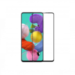 Samsung SM-A715F Galaxy A71 kaitseklaas 5D, must