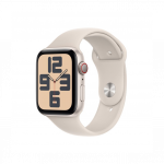 Apple Watch SE (2023) GPS + Cellular 44mm Starlight Aluminum Case with Starlight Sport Band S/M