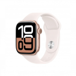 Apple Watch Series 10 GPS 42mm Rose Gold Aluminum Case with Light Blush Sport Band- S/M