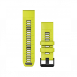 Garmin 26mm QuickFit Amper Yellow Graphite Silicone Band