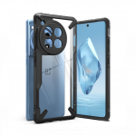 Kaitse&uuml;mbris Fusion X, OnePlus 12R, l&auml;bipaistev musta &auml;&auml;rega, Ringke