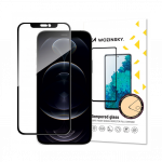 Apple iPhone 16e / 14 / 13 / 13 Pro kaitseklaas musta &auml;&auml;rega, Wozinsky