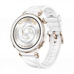 Huawei Watch GT 5 Pro 42mm White Ceramic Case with White Fluoroelastomer Strap