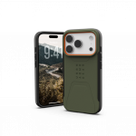 Kaitse&uuml;mbris Civilian, Apple iPhone 17 Pro, militaarroheline/oranž, MagSafe &uuml;hilduv, Urban Armor Gear (UAG)