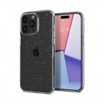 Kaitse&uuml;mbris Liquid Crystal Glitter, Apple iPhone 15 Pro, l&auml;bipaistev s&auml;delusega, Spigen