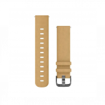 Garmin Quick Release 20 mm Tan Suede with Slate Hardware