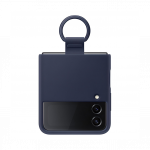 Samsung Galaxy Flip4 Silicone Cover with Ring, silikoon&uuml;mbris r&otilde;ngaga, sinine