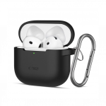 Kaitse&uuml;mbris Silicone Case, Apple AirPods 4, must, Tech-Protect