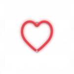 Dekoratiivne neoon LED valgustus "S&uuml;da" punane