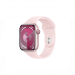 Apple Watch Series 9 GPS + Cellular 45mm Pink Aluminum Case with Light Pink Sport Band M/L