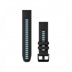 Garmin epix Pro Gen2 22mm QuickFit Black CirBlue Silicone Band