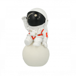 Silikoonist &ouml;&ouml;lamp astronaut, valge