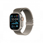 Apple Watch Ultra 2 GPS + Cellular 49mm Natural Titanium Case with Natural Titanium Milanese Loop- Large