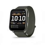 Garmin Venu X1 Moss with Titanium Black Cover and Moss ComfortFit Nylon