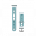 Garmin Quick Release Bands 22mm Translucent Whitestone Turquoise With Silver Hardware
