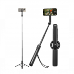 Selfi-statiiv, Selfie Stick Tripod 1.2m MagFit, must, bluetooth, MagSafe magnetkinnitusega, S580W, Spigen