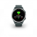 Garmin Approach S44 Silver Aluminium Bezel with Twilight Silicone Band