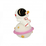 Silikoonist &ouml;&ouml;lamp astronaut, roosa