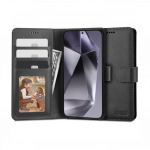 Kaitse&uuml;mbris kaanega Wallet, Samsung Galaxy A15 / A15 5G, must, Tech-Protect