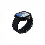 Kaitseklaas raamiga Apple Watch Ultra 2 / Ultra, musta &auml;&auml;rega, &otilde;huke, eemaldatav, PanzerGlass