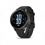 Garmin Venu 4 41mm Slate with Black Silicone Band