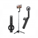 Selfi-statiiv, Selfie Stick Tripod MagFit, must, bluetooth, MagSafe magnetkinnitusega, S570W, Spigen