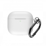 Kaitse&uuml;mbris silikoonist, Apple AirPods 4, valge