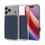 Kaitse&uuml;mbris Ultra Hybrid T (MagFit), Apple iPhone 17 Pro, tumesinine / l&auml;bipaistev, MagSafe &uuml;hilduv, kaamera nupuga, Spigen