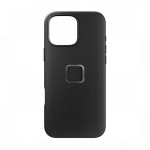 Kaitse&uuml;mbris Everyday Case, Apple iPhone 16 Pro Max, tumehall, MagSafe, riidest tagak&uuml;ljega, Peak Design
