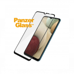 Kaitseklaas Samsung Galaxy A12, &uuml;mbrises&otilde;bralik, musta &auml;&auml;rega, PanzerGlass