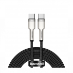Baseus 100W 2m nailonist laadimiskaabel must, type-C - type-C, CATJK-D01