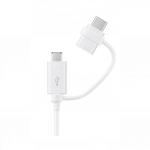 Samsung Universaalne datakaabel/ laadimiskaabel, Micro USB, USB-C, valge