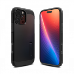 Kaitse&uuml;mbris Tough Armor T (MagFit + Camera Control), Apple iPhone 16 Pro, must, tugijalaga, MagSafe, kaamera nupuga, Spigen