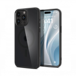Kaitse&uuml;mbris Ultra Hybrid MagFit, Apple iPhone 15 Pro, matt l&auml;bipaistev musta &auml;&auml;re ja MagSafe ringiga, Spigen