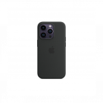 Apple iPhone 14 Pro silicone case with MagSafe Midnight