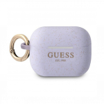 Apple AirPods Pro silikoon&uuml;mbris GUAPSGGEU Purple Glitter Guess