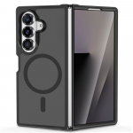 &Uuml;mbris Magmat MagSafe Samsung Galaxy Fold8 Ultra / Fold7 Matt L&auml;bipaistev Musta &auml;&auml;rega Qi2/MagSafe &Uuml;hilduv Tech-Protect