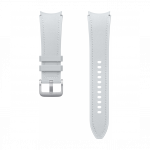 Samsung Galaxy Watch Watch 4 / 5 / 5 Pro / 7 / FE Hybrid Eco-Leather Band M/L Silver