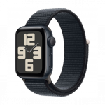 Apple Watch SE 2024 GPS 44mm Midnight Aluminum Case with Ink Sport Loop
