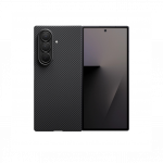 Kaitse&uuml;mbris Ultra-Slim, Samsung Galaxy Fold7, must/hall, &uuml;li&otilde;huke, Qi2/MagSafe &uuml;hilduv, Pitaka