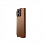 Kaitse&uuml;mbris Apple iPhone 16 Pro Max, pruun, MagSafe, naturaalsest nahast, Mujjo