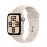 Apple Watch SE (2023) GPS + Cellular 40mm Starlight Aluminum Case with Starlight Sport Band M/L