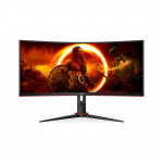 AOC CU34G2XP/BK 34-tolline kumer ultralai monitor VA 180Hz WQHD m&auml;ngumonitor