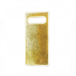Samsung SM-G970F Galaxy S10E silikoonkaitse, liquid glitter, kuldne